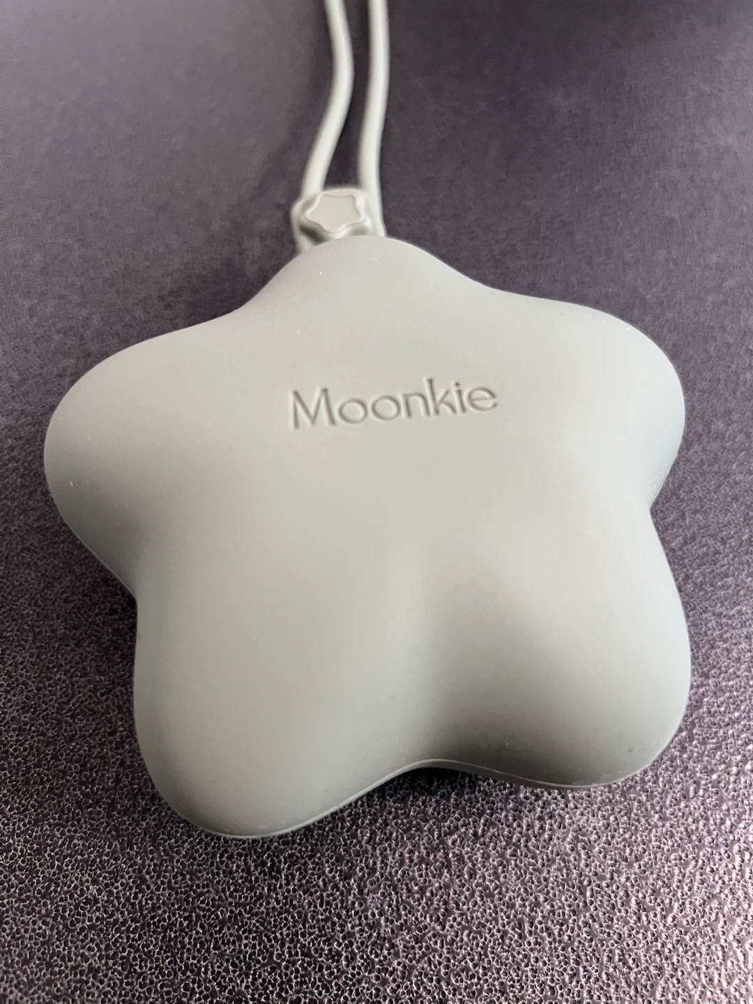 Moonkie Silicone Pacifier Holder – Olive Green – Brand New - photo 2