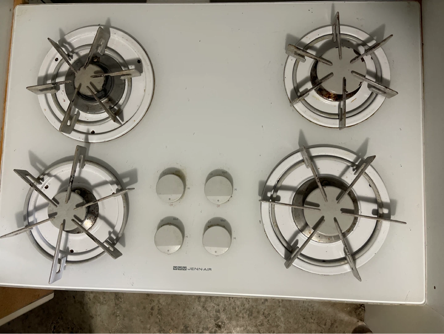 Jenn-Air White Gas Cooktop