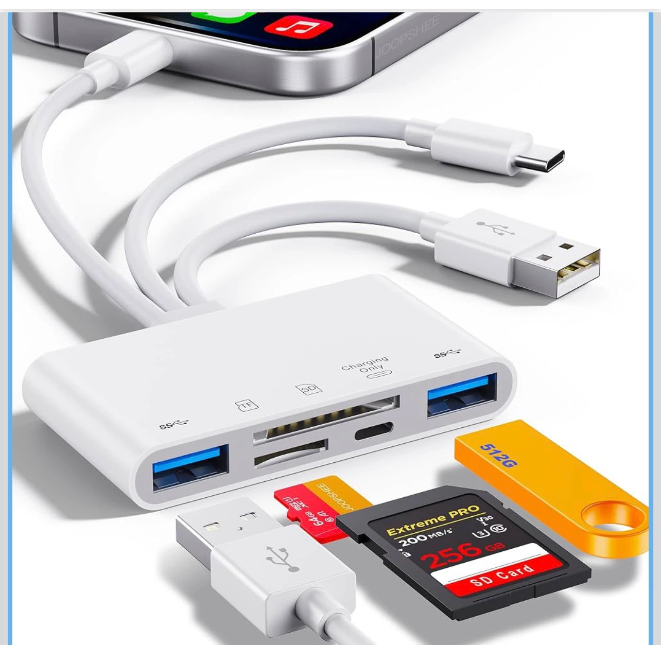 5-in-1 Multi-function Memory Card Reader