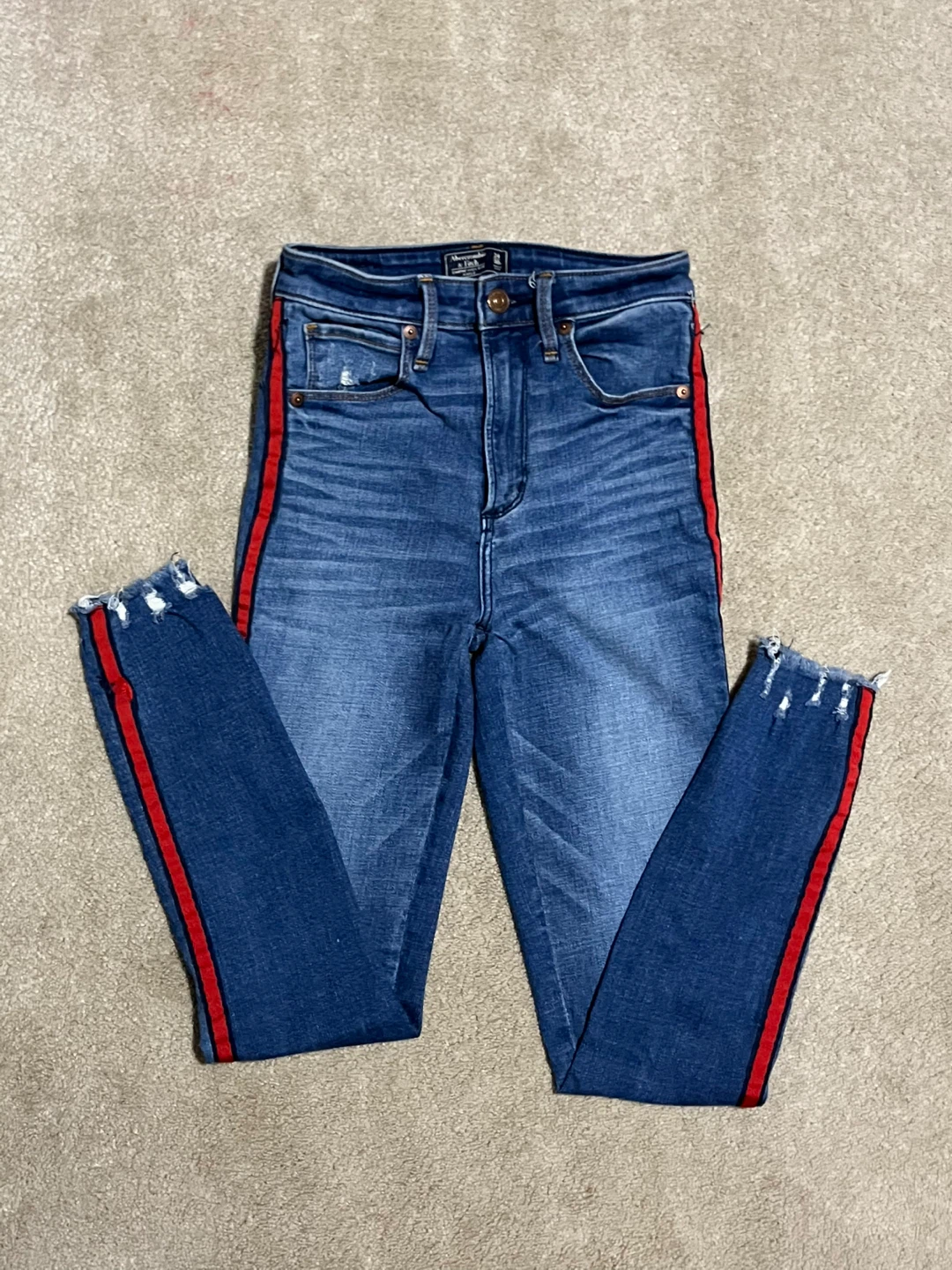 A&F High-Rise Skinny Jeans Womems size 0 - photo 2