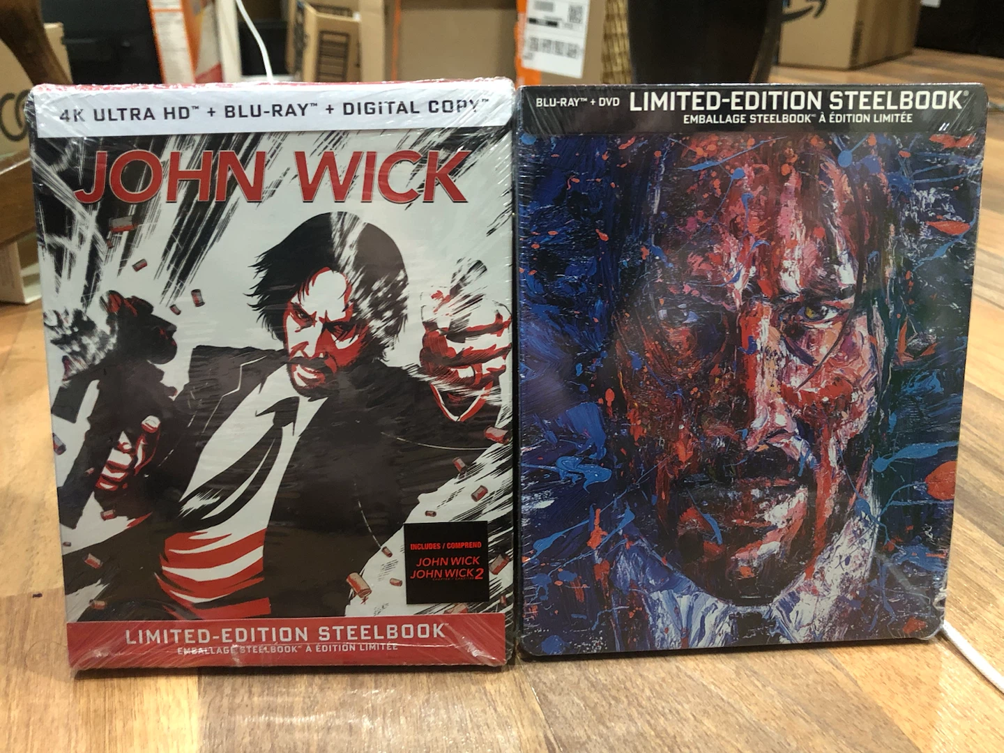 John Wick 1-3 Collectible Steelbooks, Sealed — Price FIRM