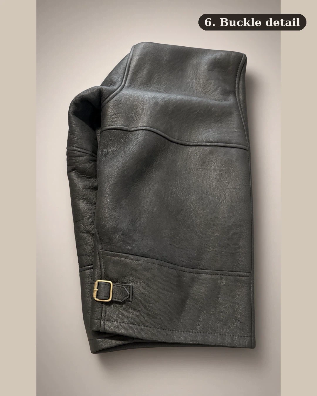 Handmade 100% Calf Leather Jacket, Size XL - photo 2