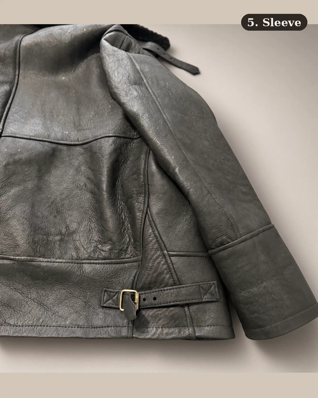 Handmade 100% Calf Leather Jacket, Size XL - photo 3