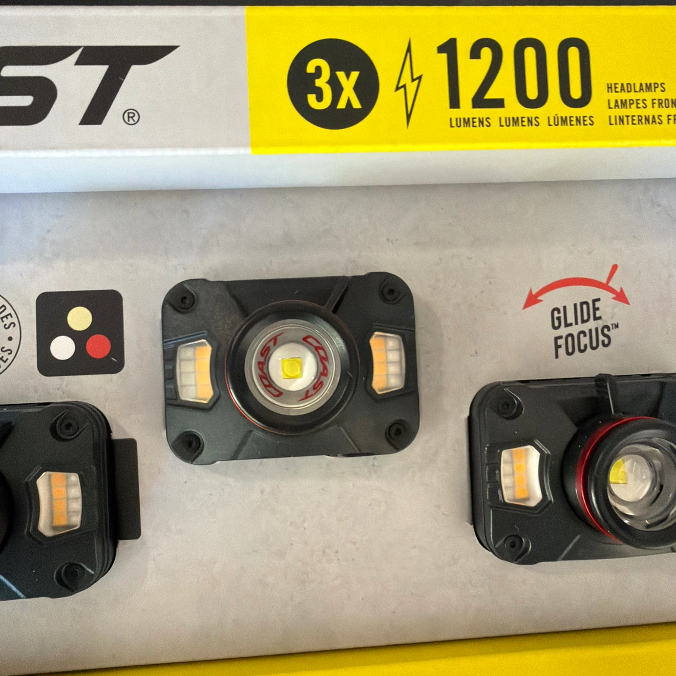 Coast 1200 Lumen Dual Power Headlamps - 3 Pack - photo 5