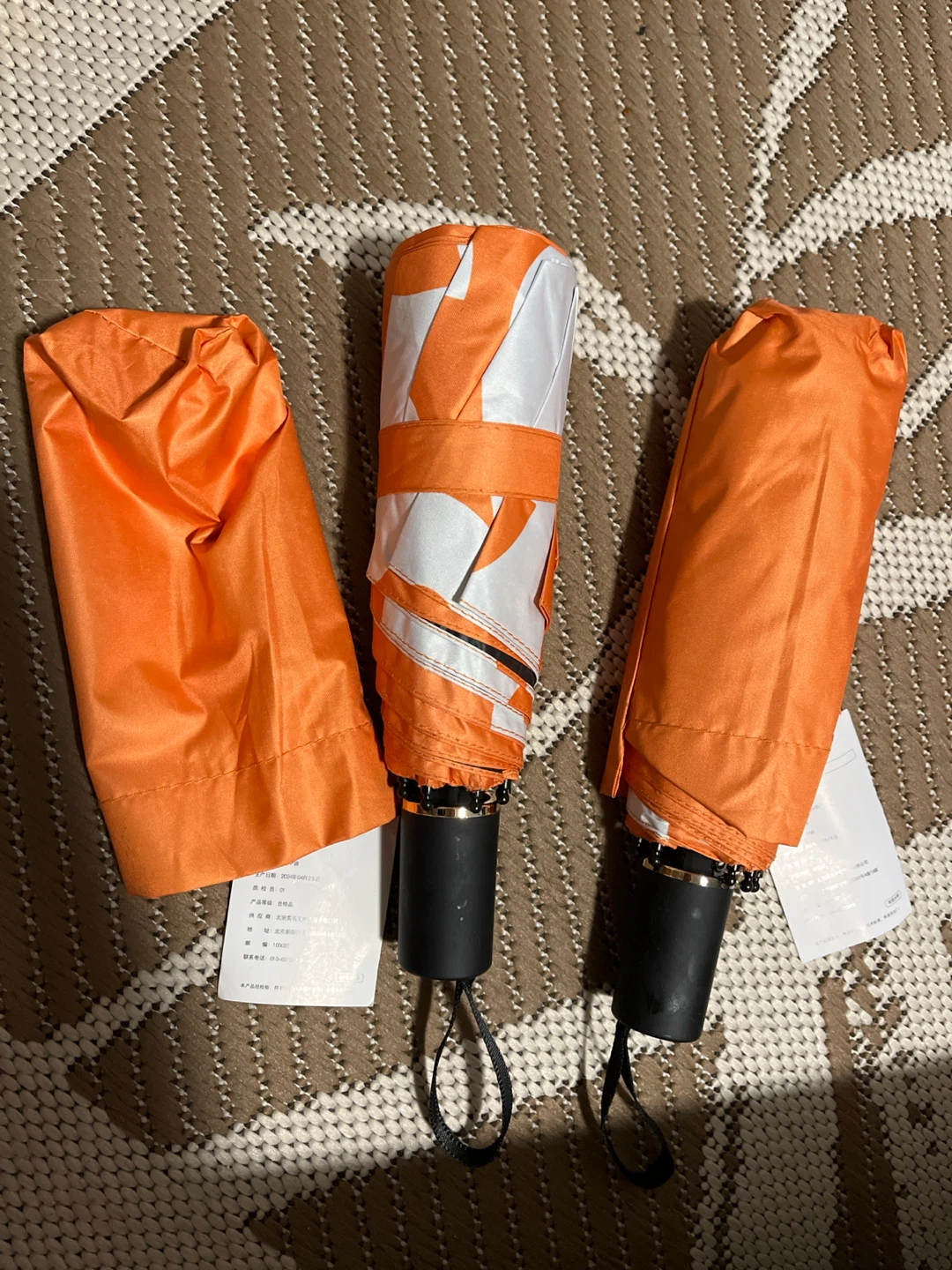 Orange & White Umbrellas