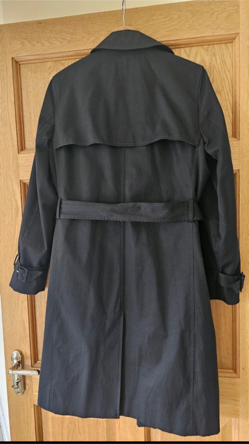M&S Collection Black Trench Coat - photo 4