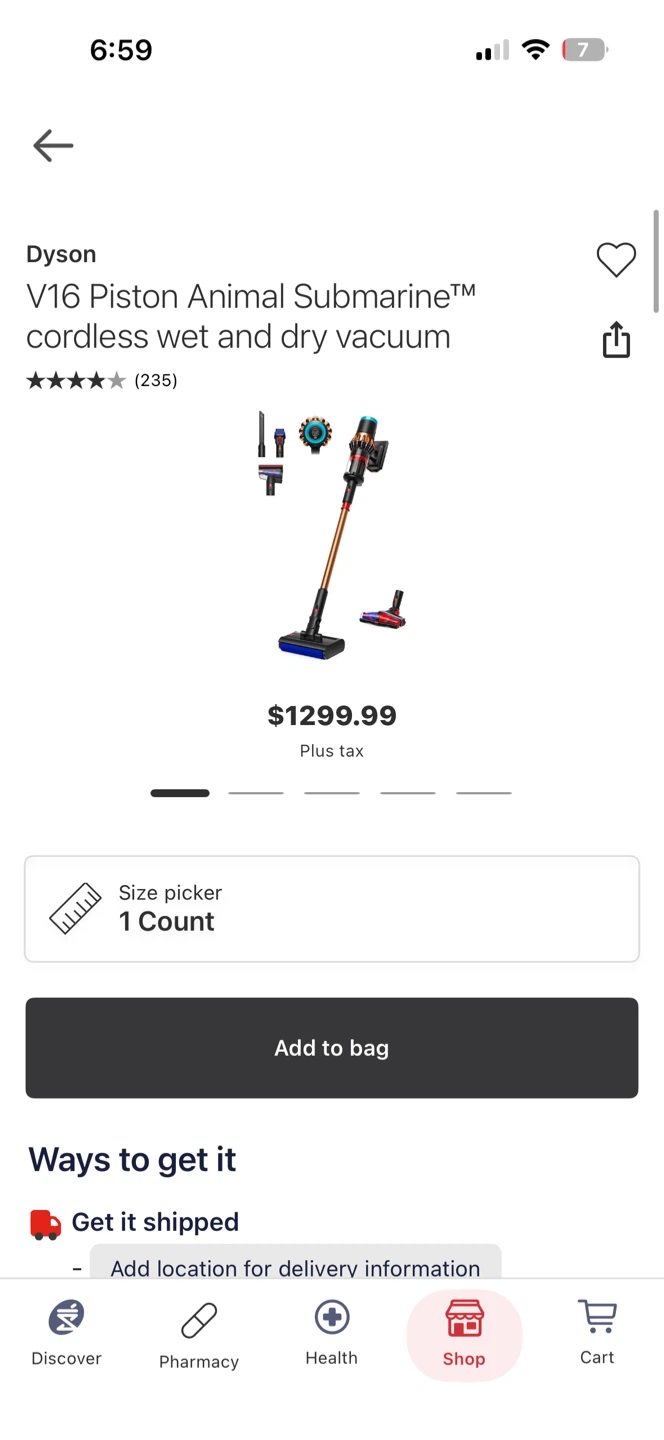 Dyson V16 Piston Animal Submarine Cordless Vacuum - photo 4