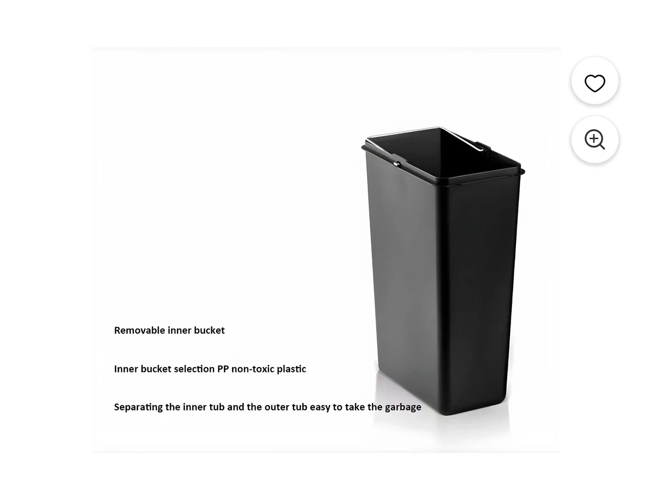 3-Compartment Stainless Steel Recycling Bin - photo 5