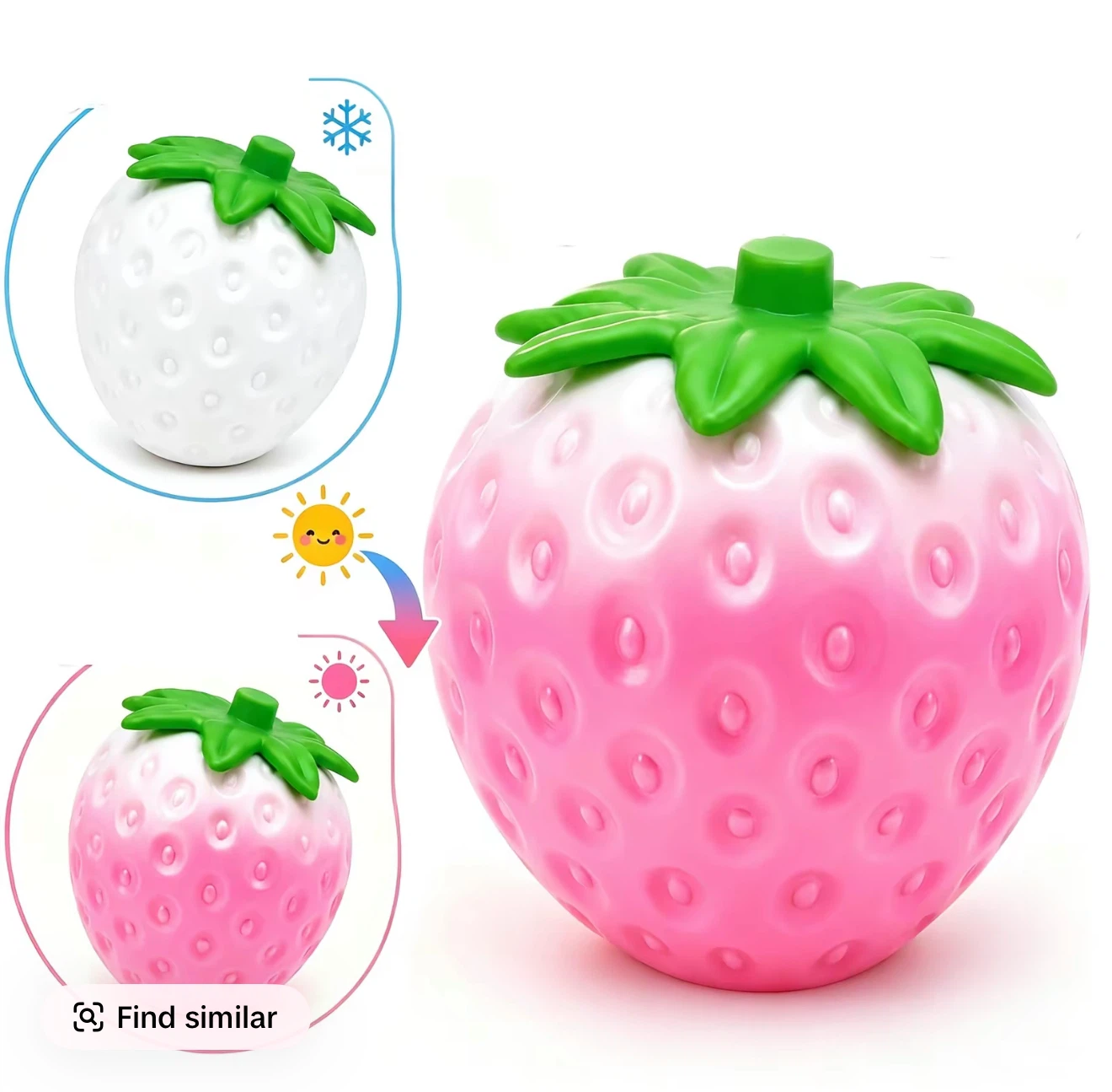 Oversized Giant Strawberry Squishy Toy - photo 2