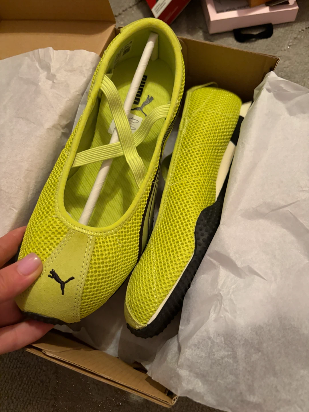 Puma Neon Yellow Ballet Flat Sneakers - photo 3