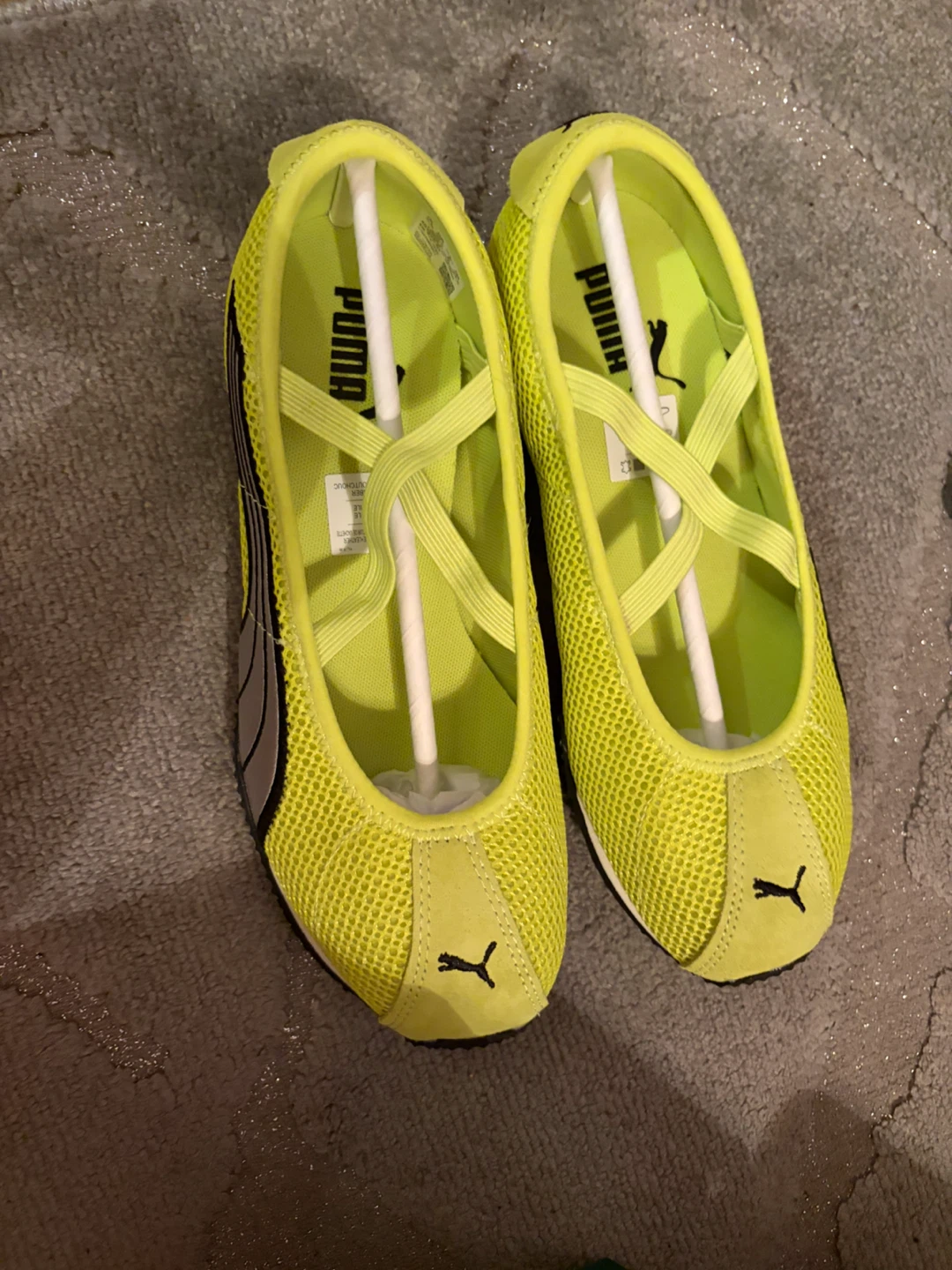 Puma Neon Yellow Ballet Flat Sneakers - photo 4
