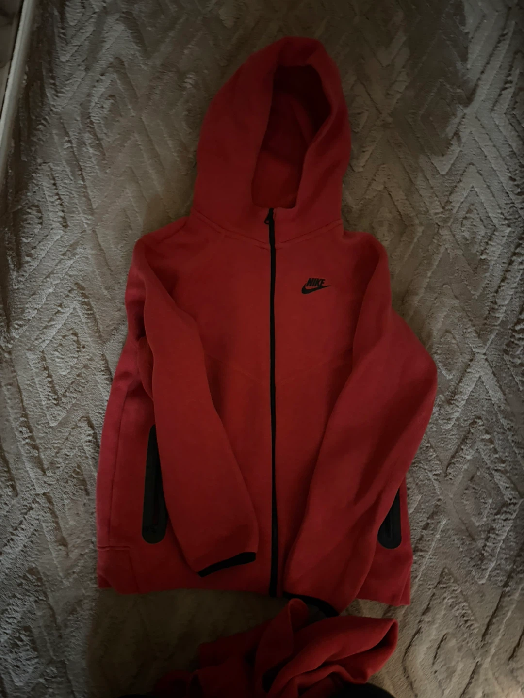 Nike Tech Fleece Red Tracksuit XL