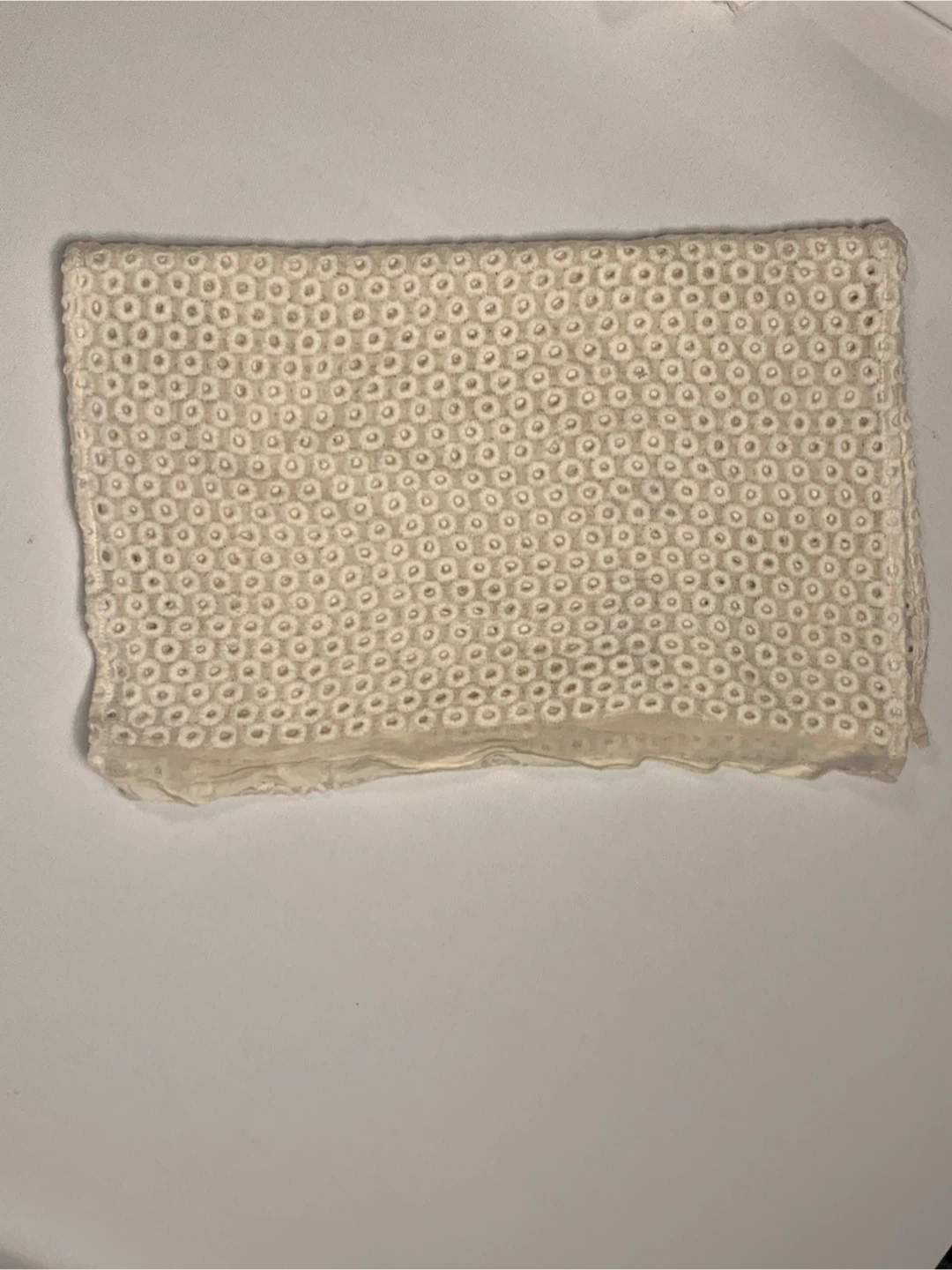 Lot of Eyelet Lace Fabric Remnants - photo 5