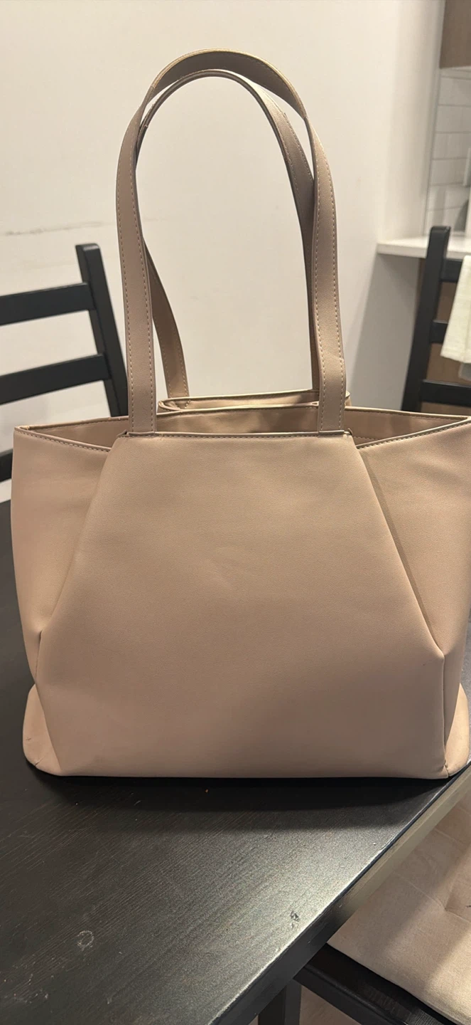 Work tote bag- beige (water resistant)