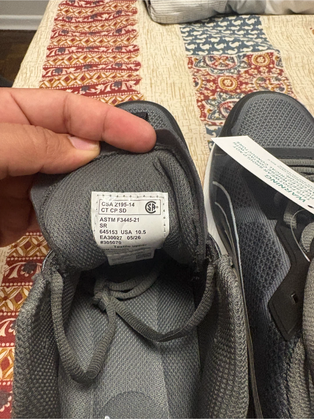 Puma Safety Shoes - Grey, Size 10.5 - photo 3