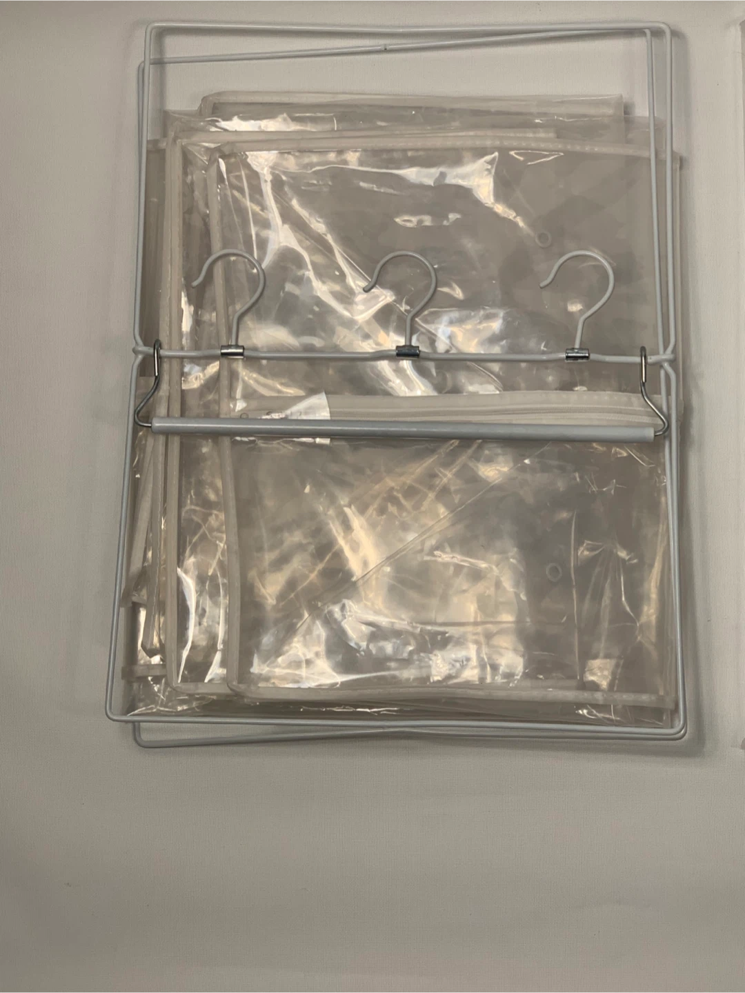 Set of 2 The Container Store Clear PEVA Hanging Suit Bag - photo 3