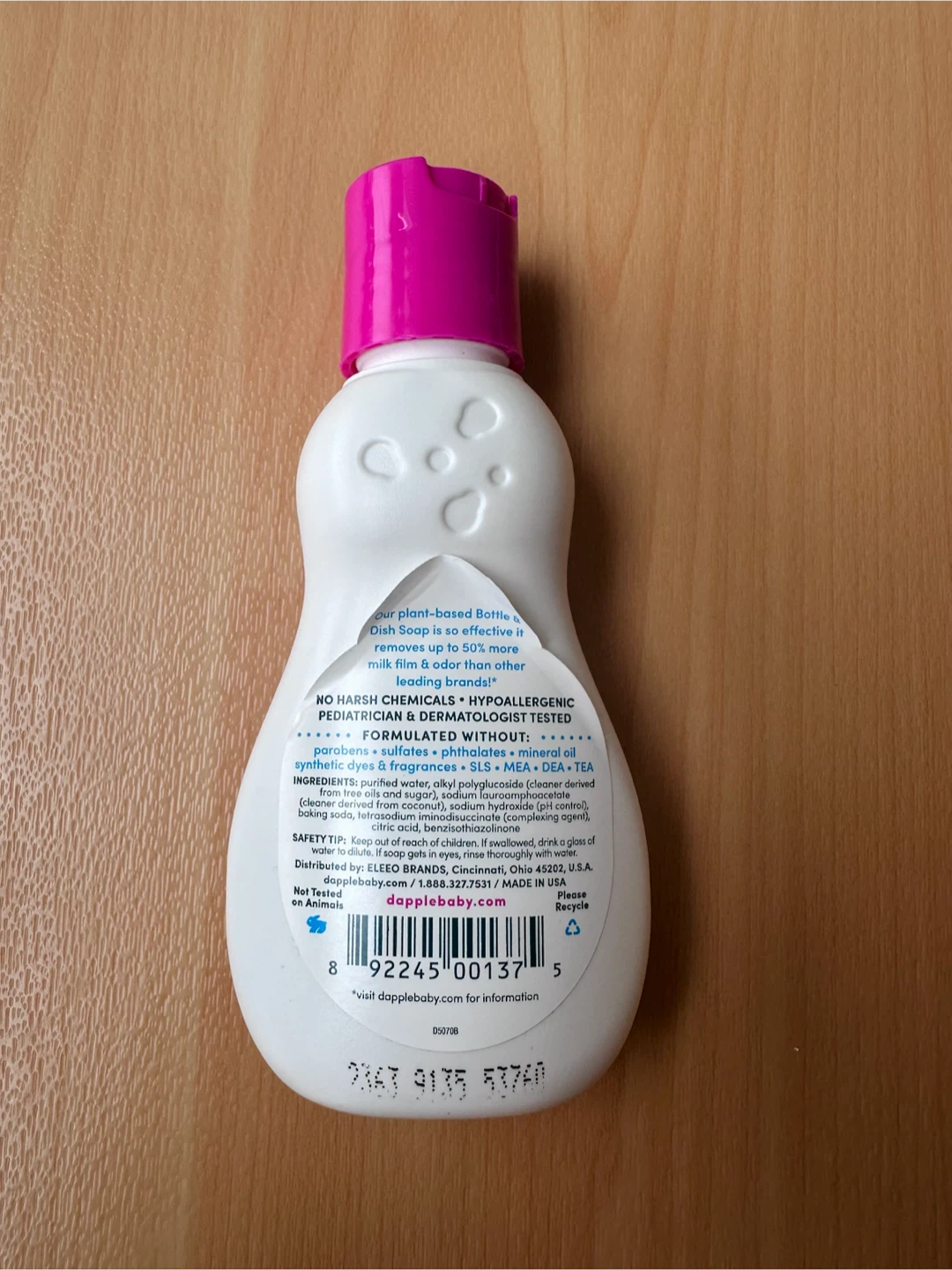 Dapple Baby Bottle & Dish Soap 3 fl oz - photo 2