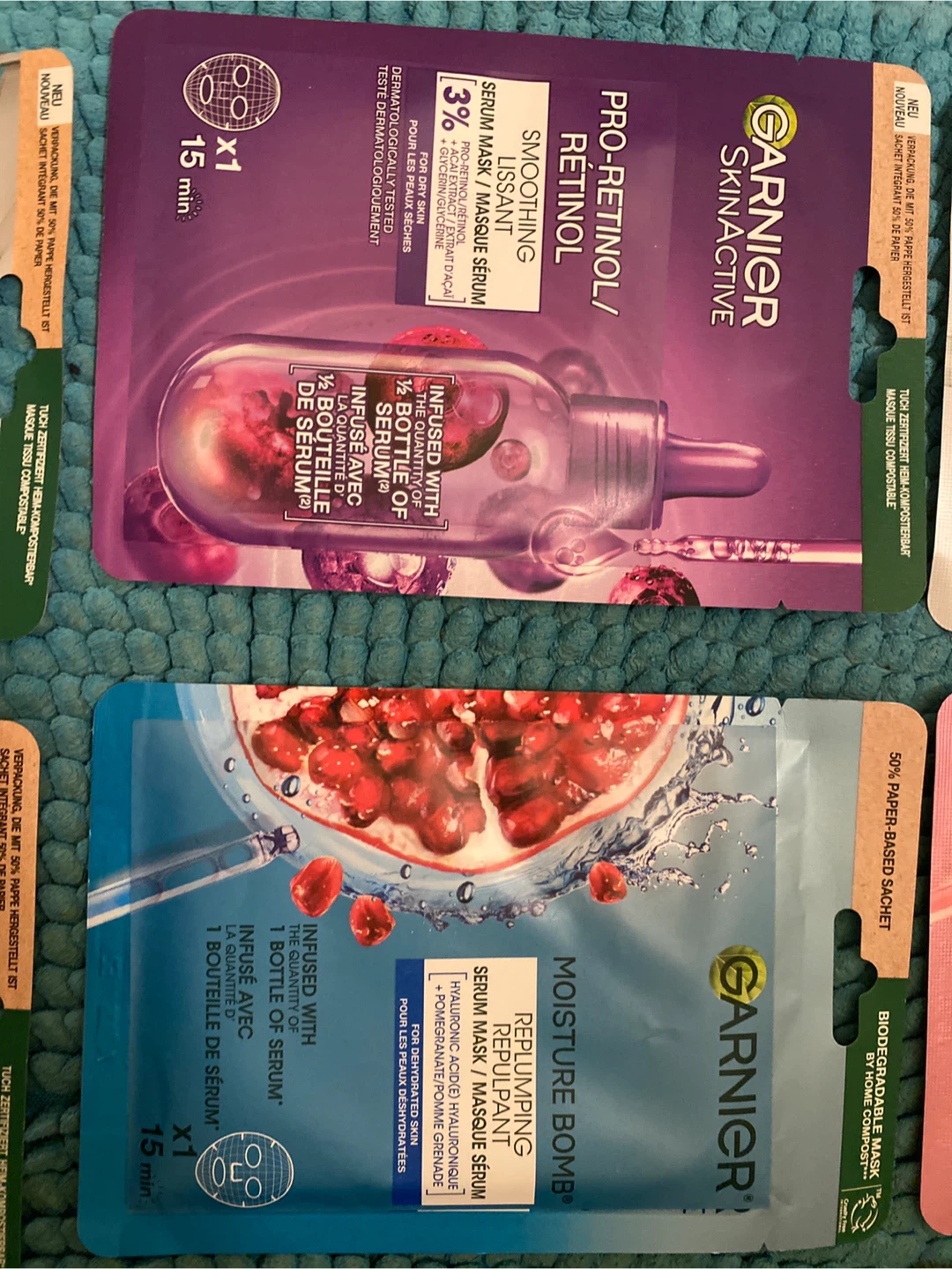 Lot of 7 Garnier SkinActive Face Sheet Masks - photo 2