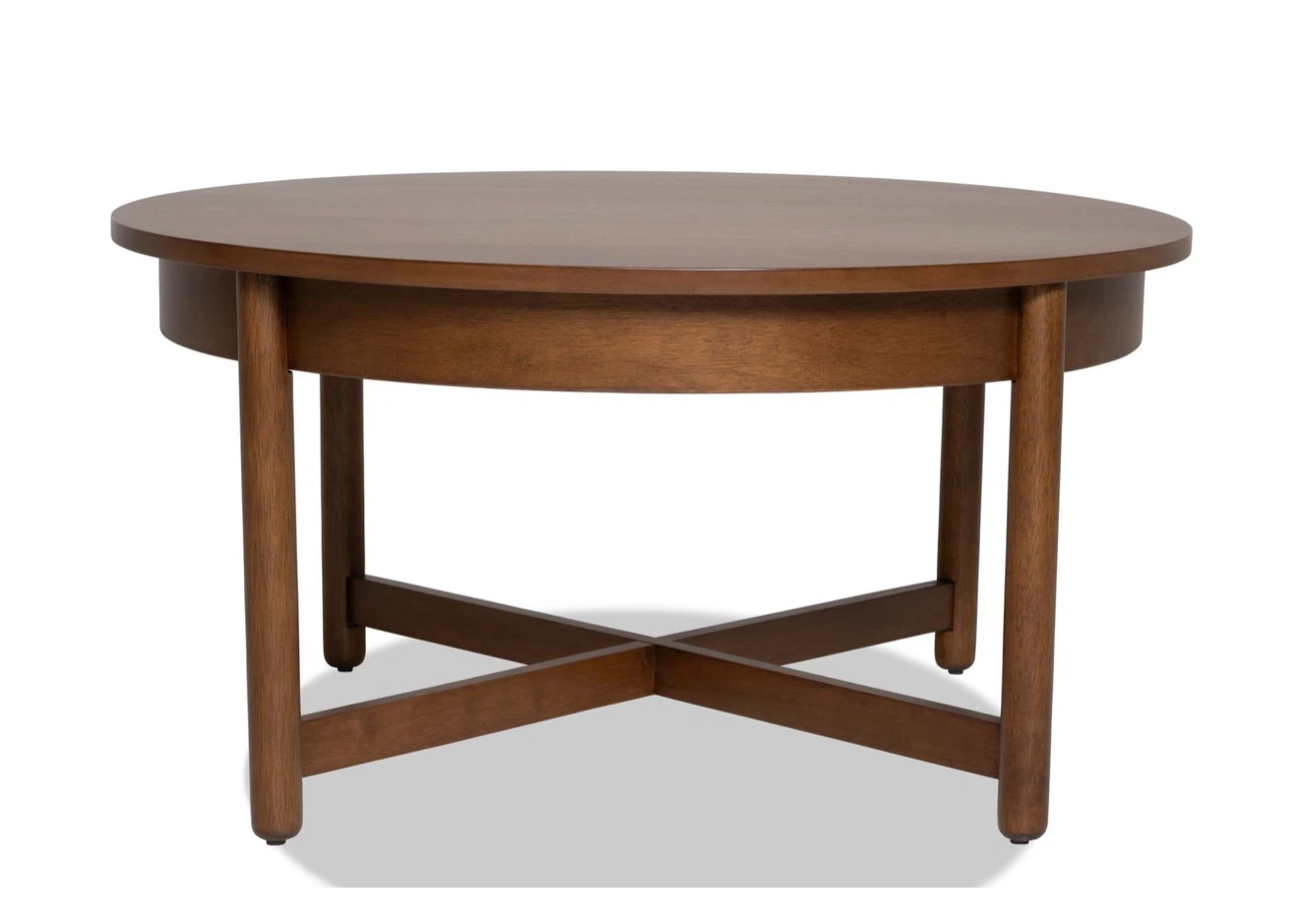 Bettie Walnut Round Storage Coffee & 2 End Table Set - photo 2