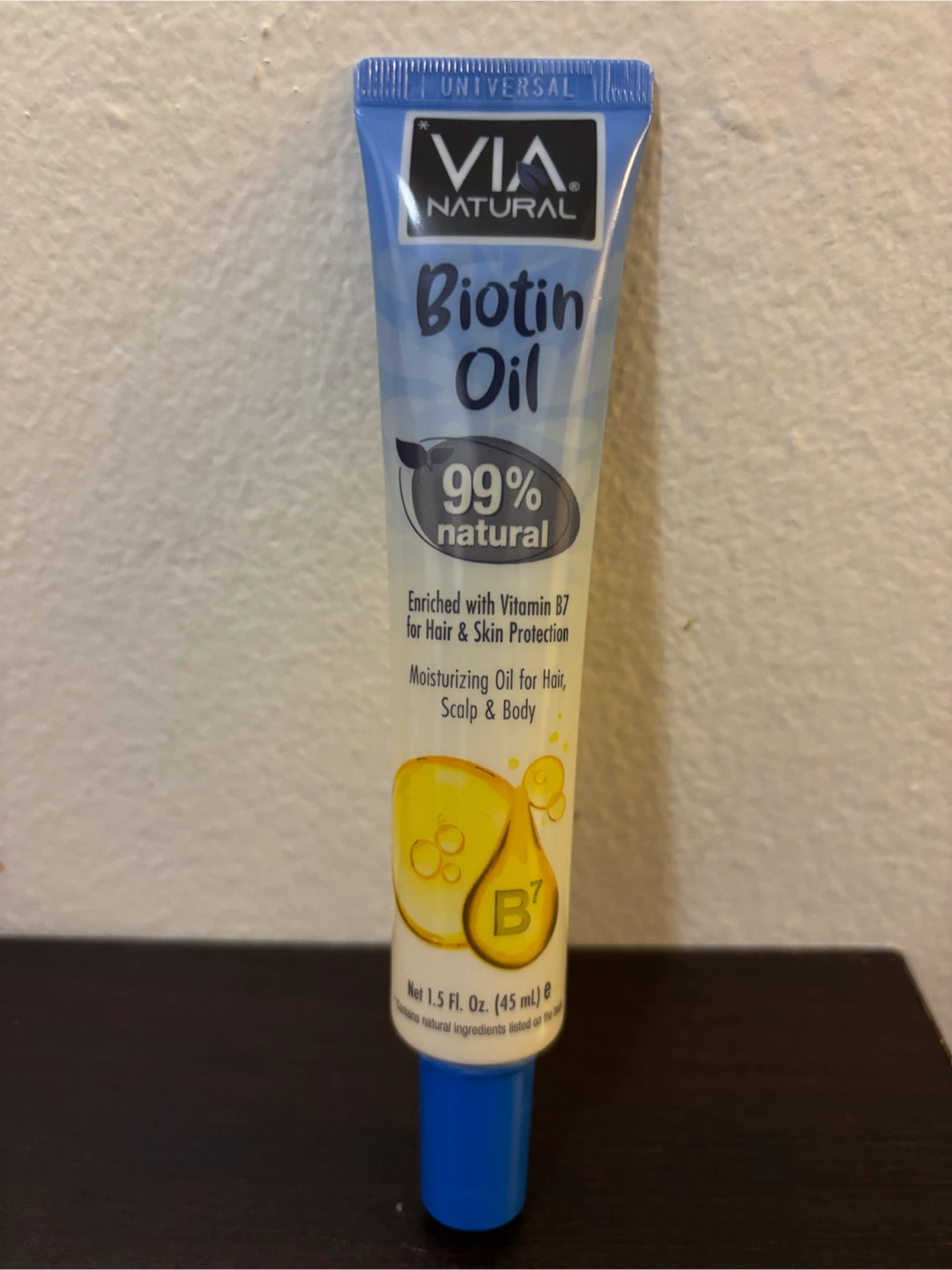 NEW-Via Natural Biotin Oil 1.5 fl. oz.