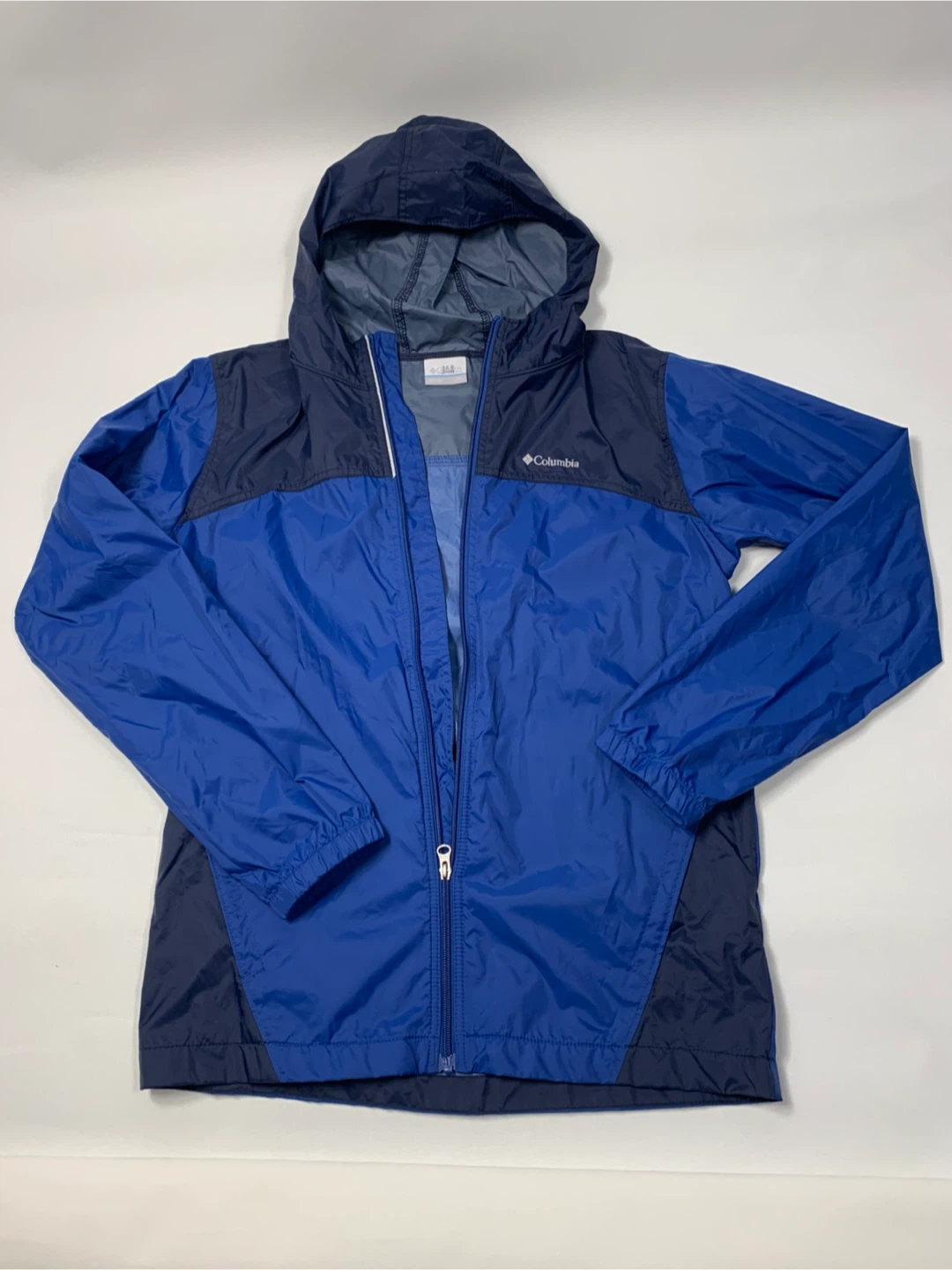 Columbia Hooded Rain Windbreaker Jacket, Size XL Youth 18-20 y.o