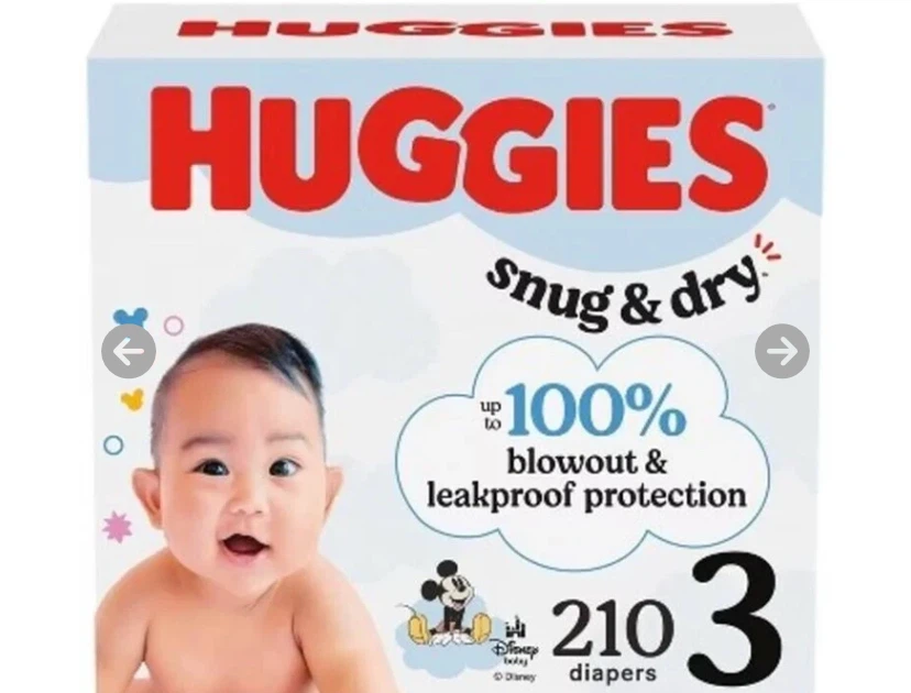 Huggies Snug & Dry Size 3 Diapers (210 Count)