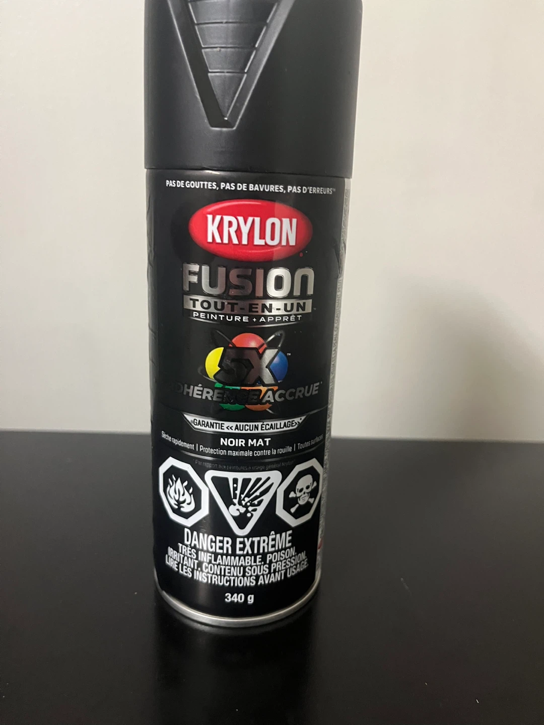 Krylon Fusion All-In-One Matte Black Spray Paint