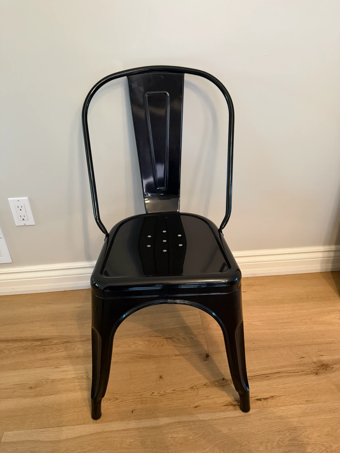 Stackable Metal Dining Chairs (Set of 6) - photo 2