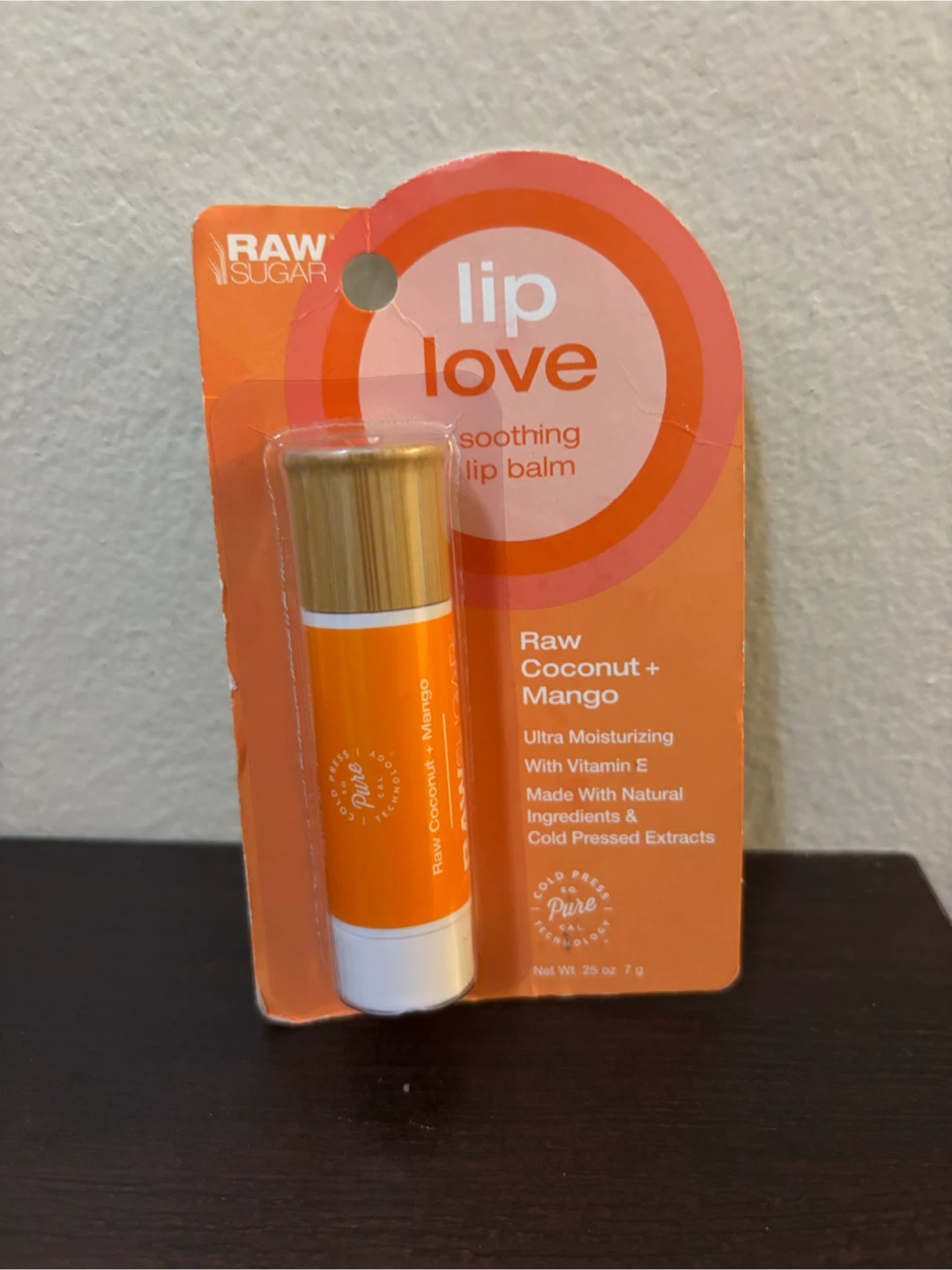 NEW-Raw Sugar Lip Love Coconut + Mango Lip Balm