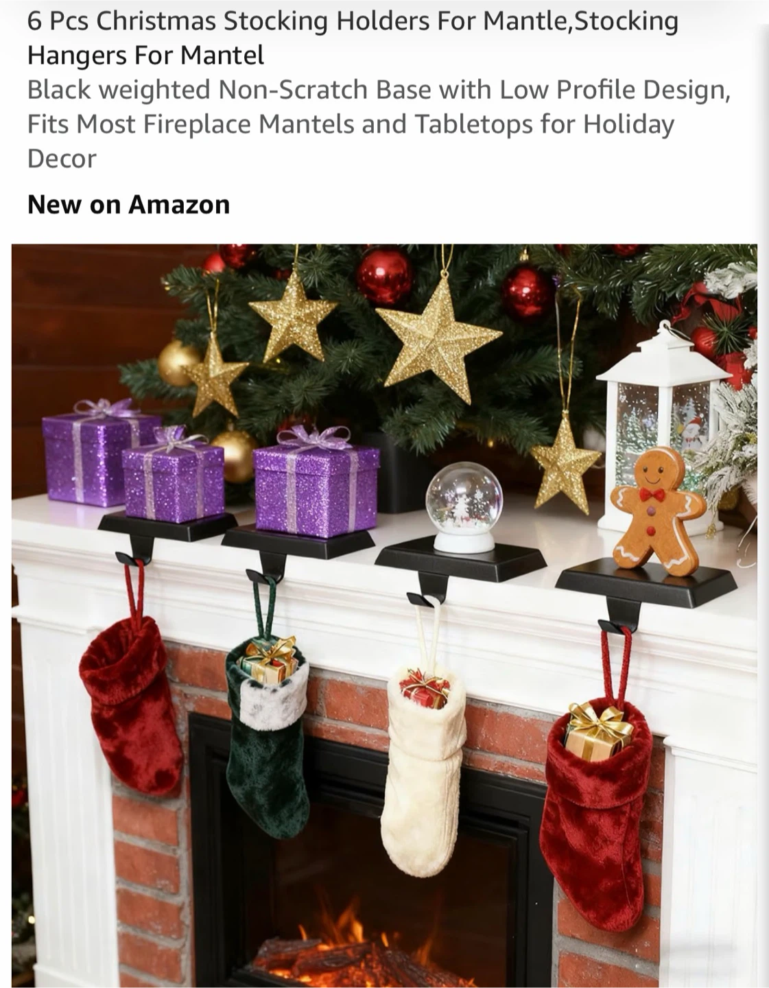 6 Pack Christmas Stocking Holders - photo 2