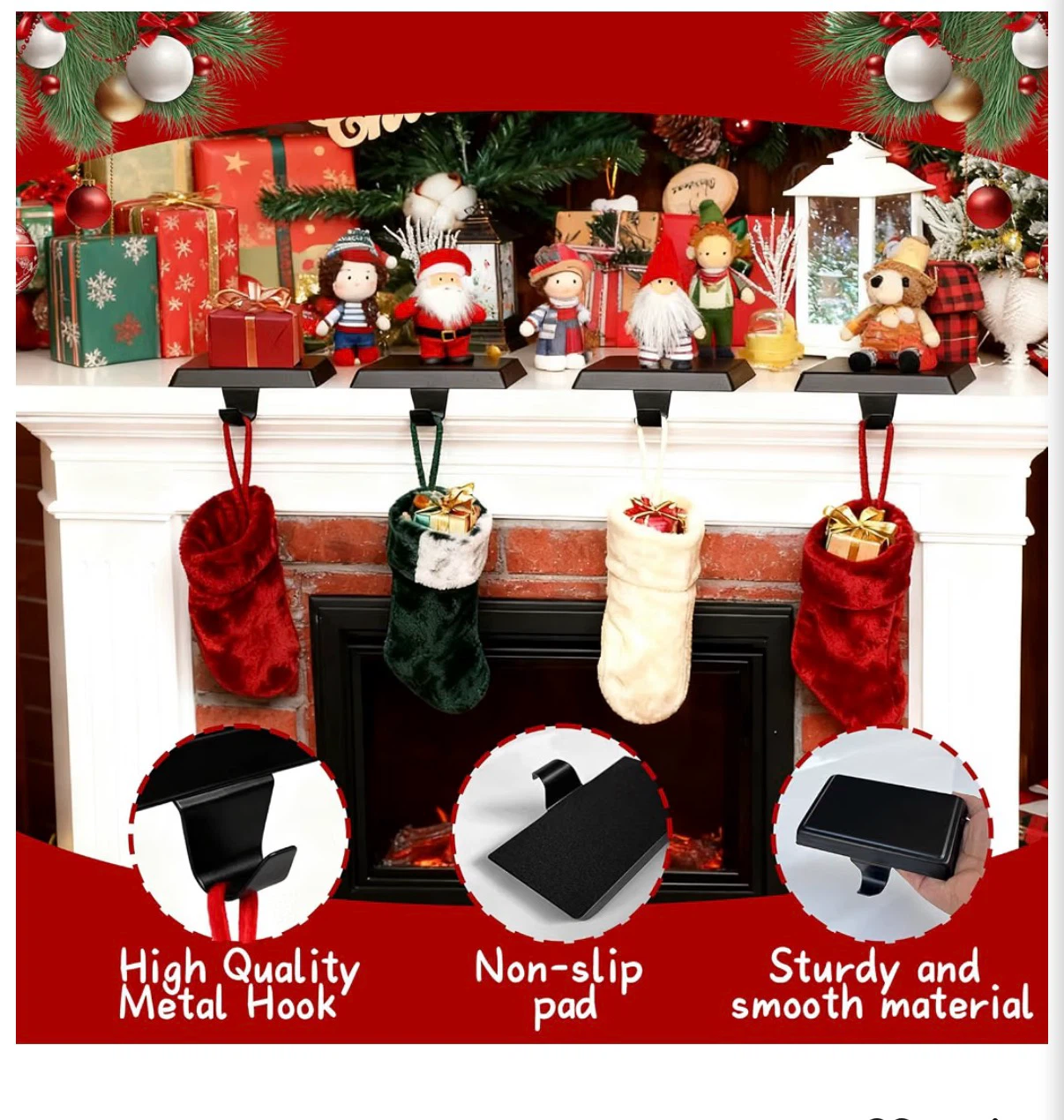 6 Pack Christmas Stocking Holders - photo 4