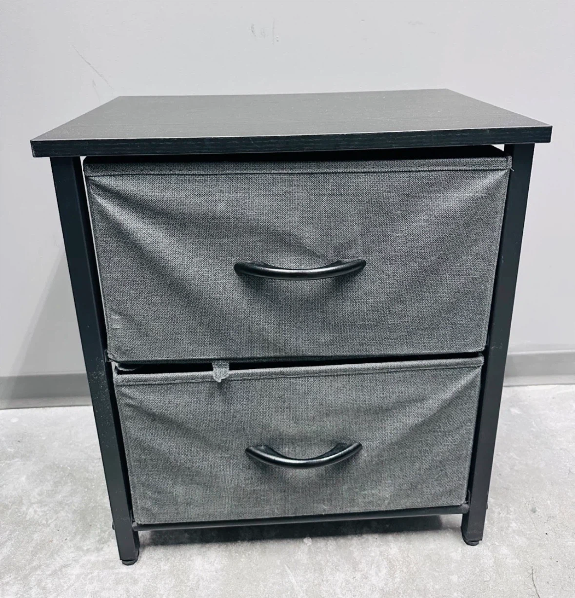 2-Drawer Fabric Storage Nightstand