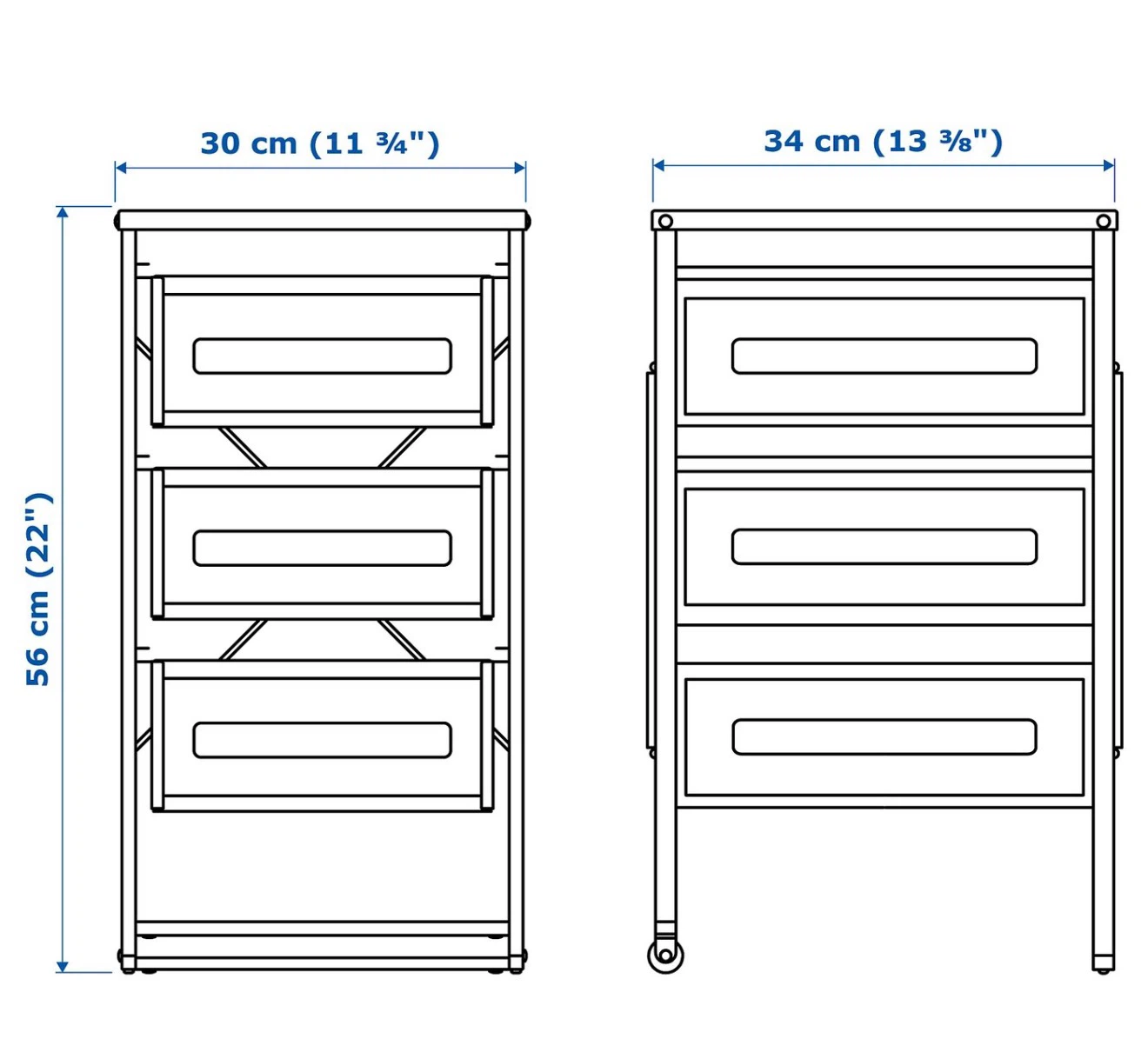 IKEA LENNART Drawer Unit White - photo 3
