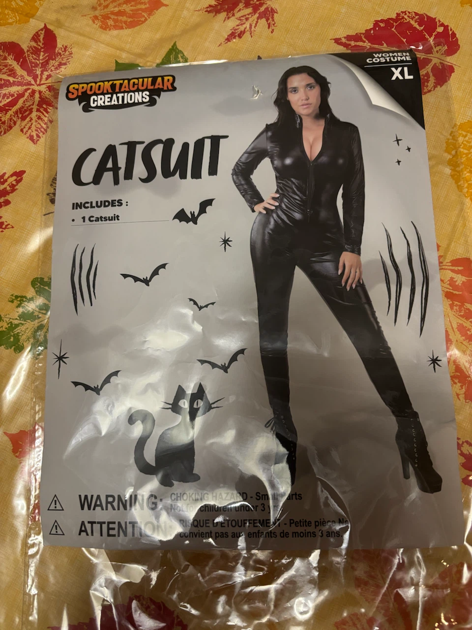 Spooktacular Creations Women's Metallic Catsuit Costume XL