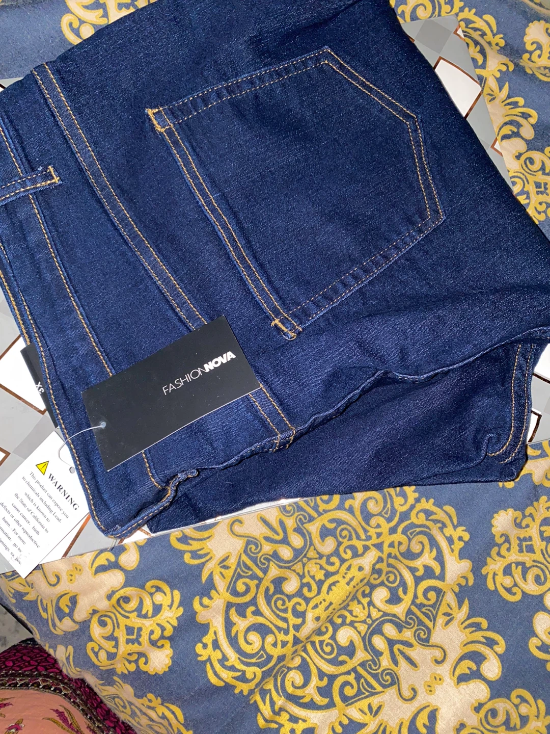 Fashion Nova dark blue jeans 3X