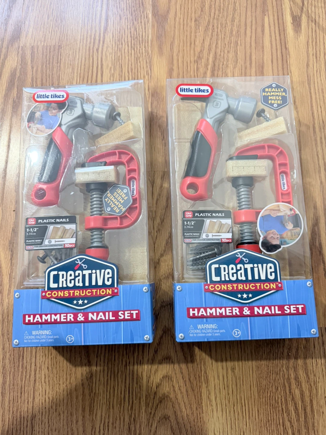 2 New Little Tikes Creative Construction Hammer & Nail Sets - photo 3