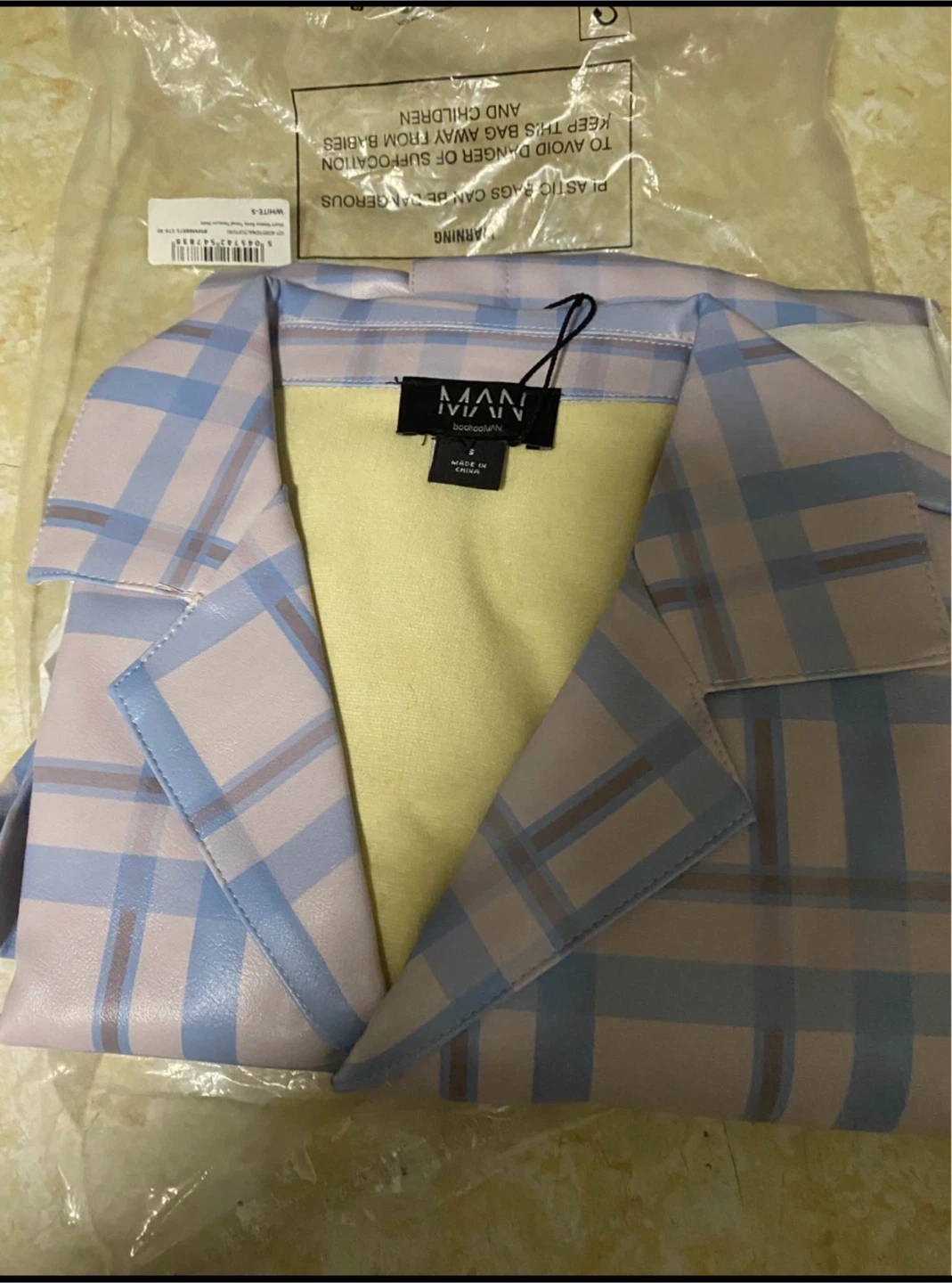BoohooMAN Plaid leather shirt - photo 2