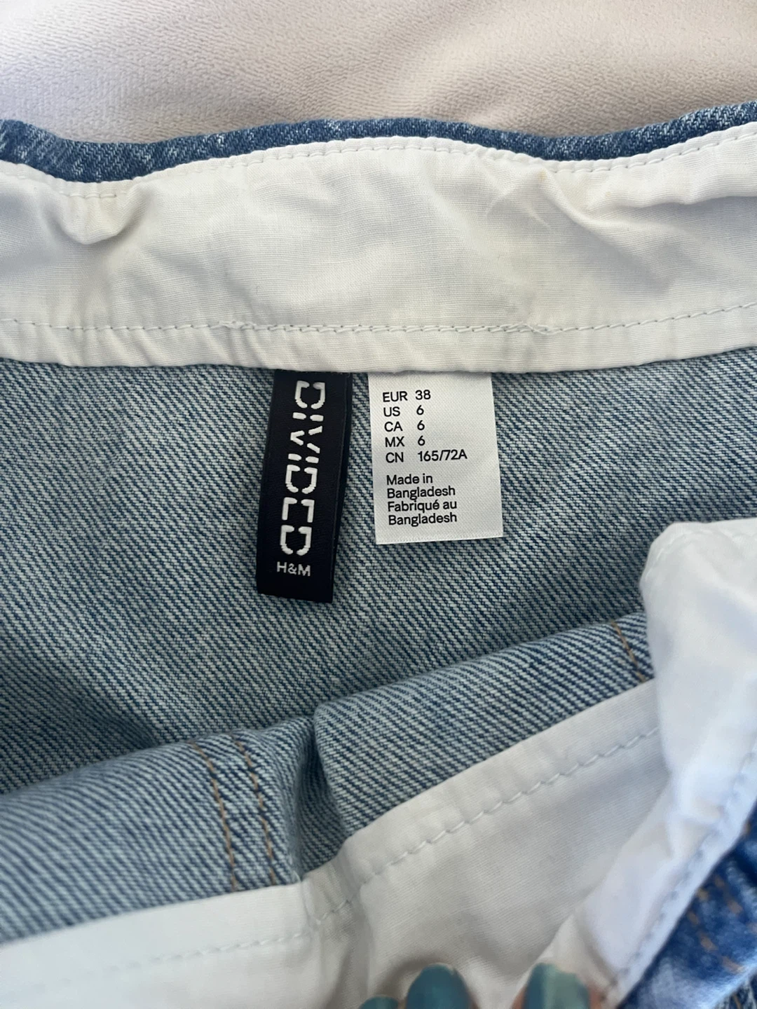 H&M DIVIDED Blue Denim Pleated Skirt - photo 2