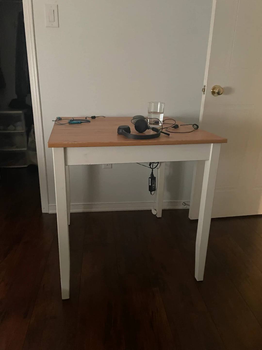 IKEA Pine and White Dining Table