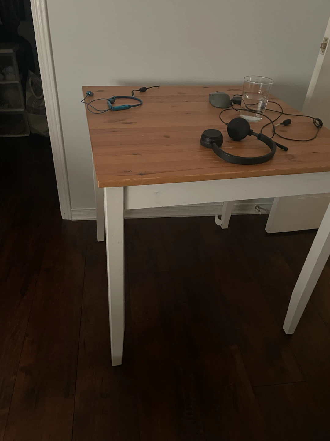 IKEA Pine and White Dining Table - photo 2