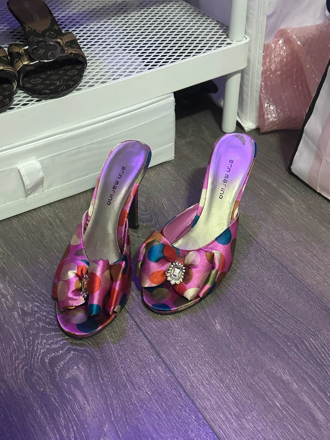 Cute Pink Polka Dot Heels