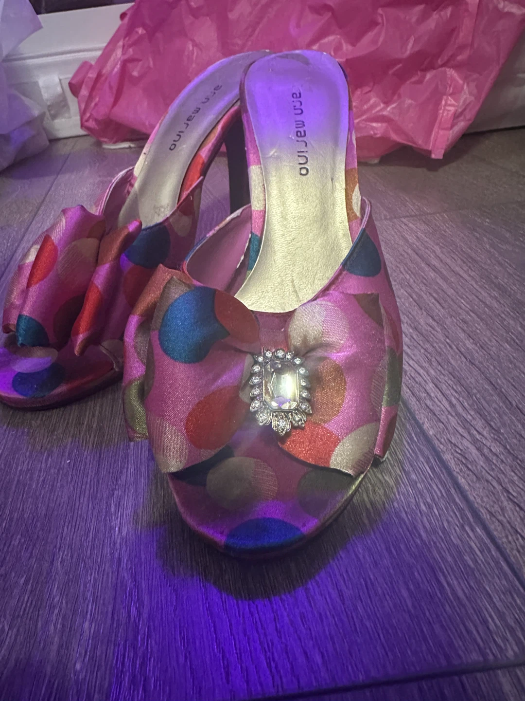 Cute Pink Polka Dot Heels - photo 3