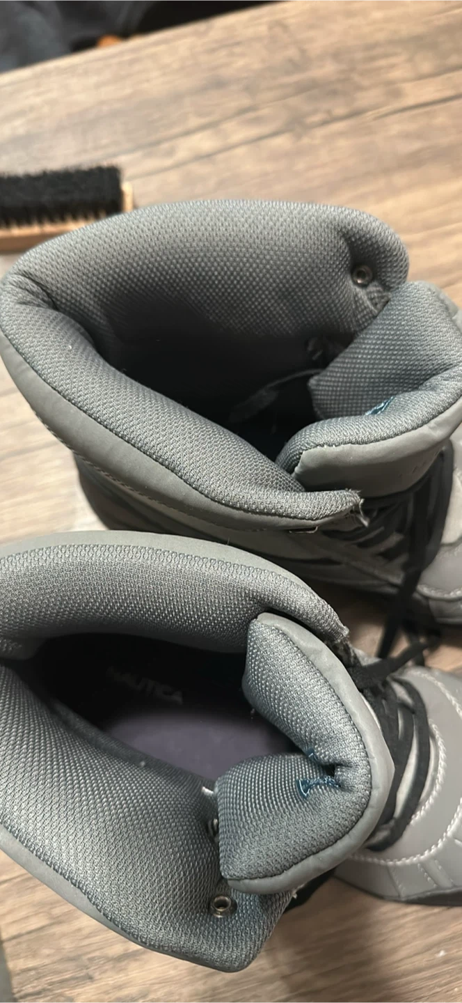 Nautica Grey and Black Duck Boots - photo 5