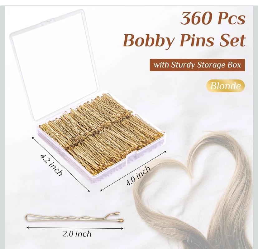 360-Piece Blonde Bobby Pin Set - photo 2