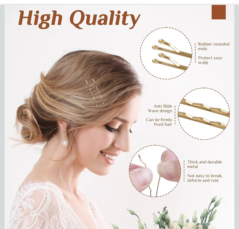 360-Piece Blonde Bobby Pin Set - photo 3