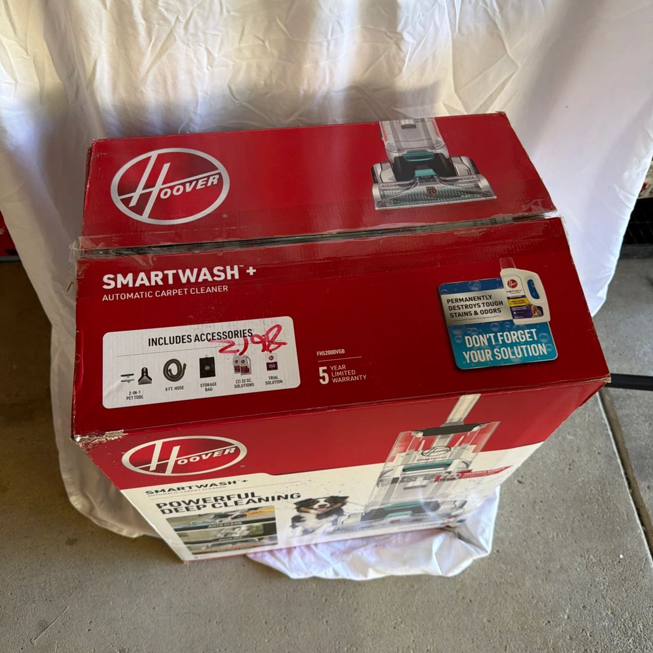 Hoover SmartWash+ Automatic Carpet Cleaner - photo 2