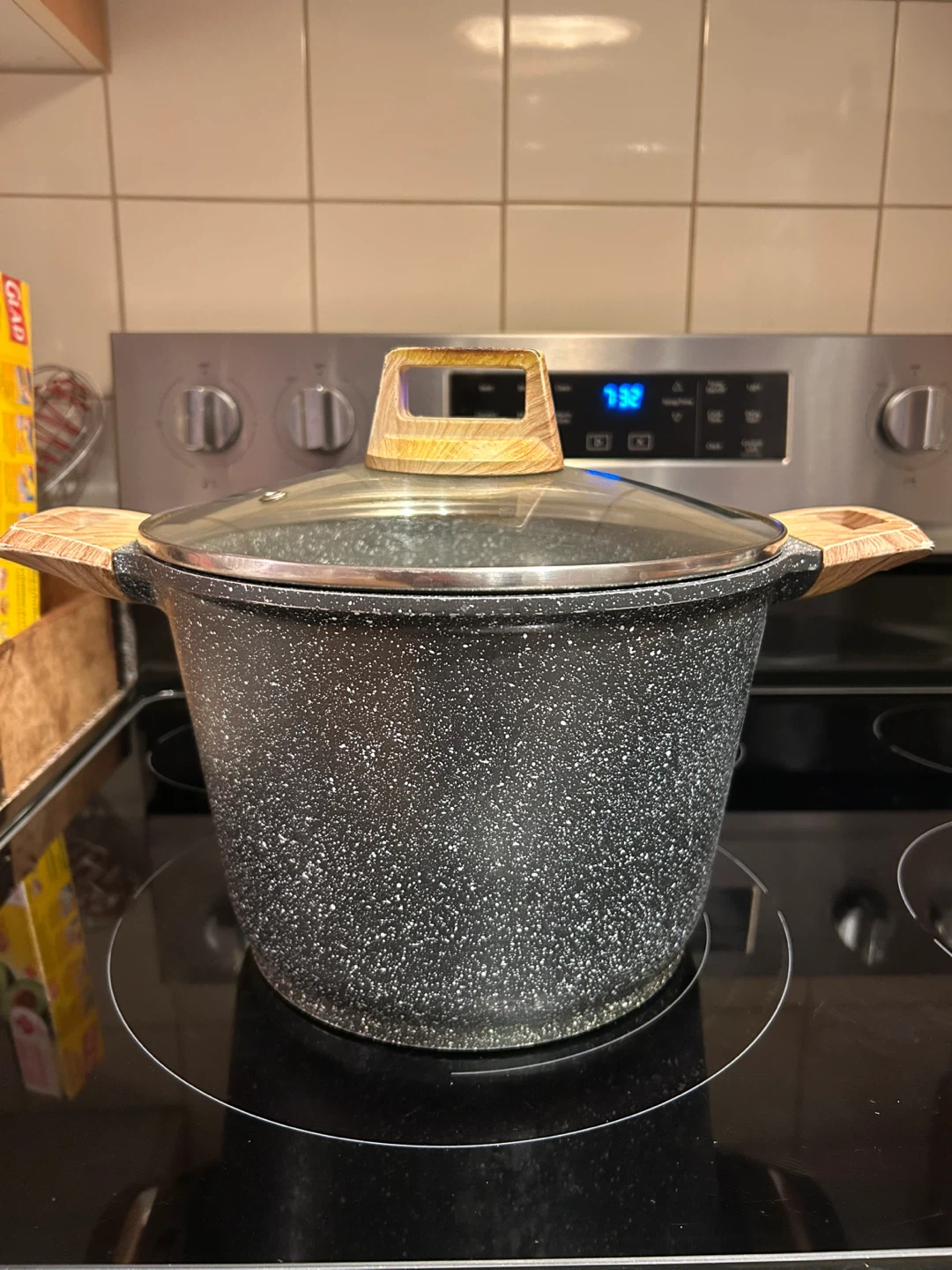 Stone Effect Cooking Pot with Lid - photo 2
