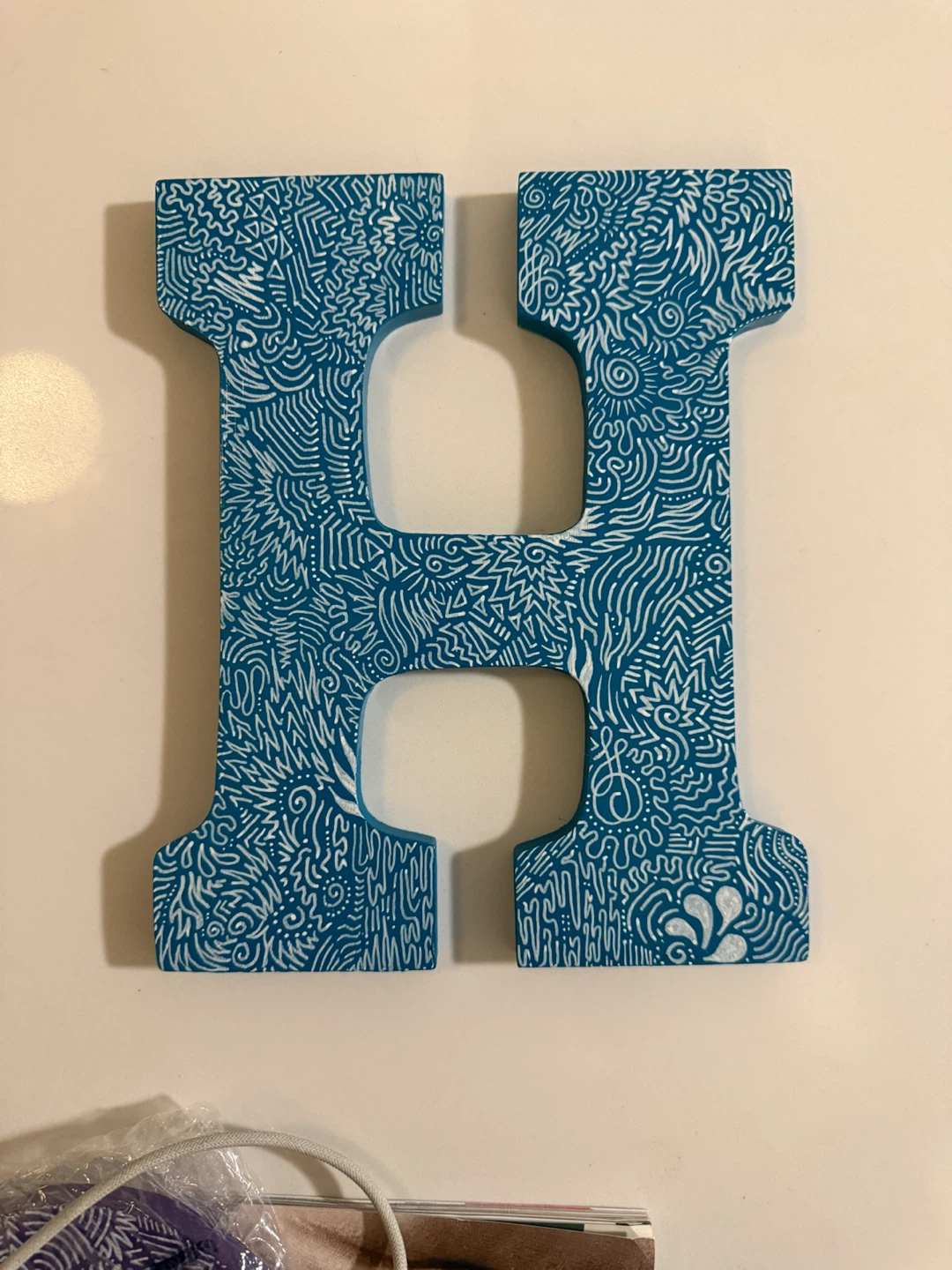 Set of Decorative Wooden Letters
