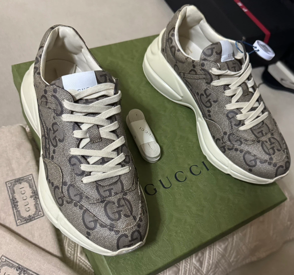 Gucci Rhyton Monogram Sneakers