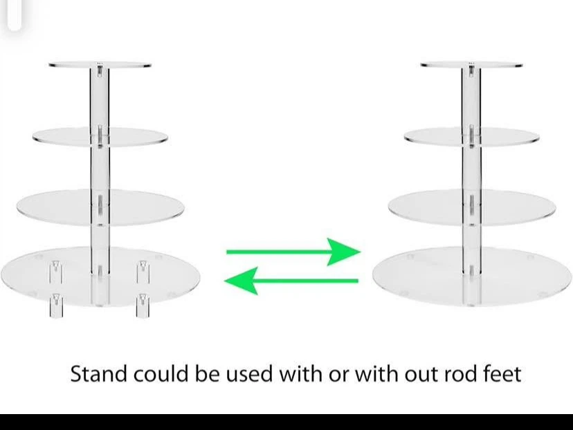 JusAlpha 4-Tier Acrylic Cupcake Stand - photo 3